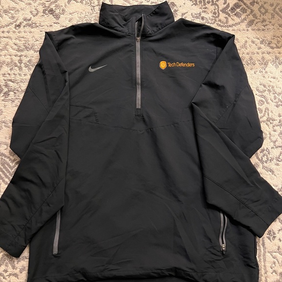 Black Nike Pullover with Orange “Tech Defenders” Logo - Picture 2 of 7